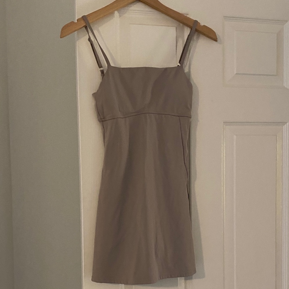Stylish Tan Mini Dress